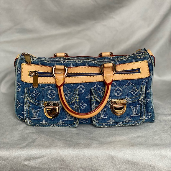❤️ 100% Authentic Louis Vuitton Denim Neo Speedy - Picture 3 of 16